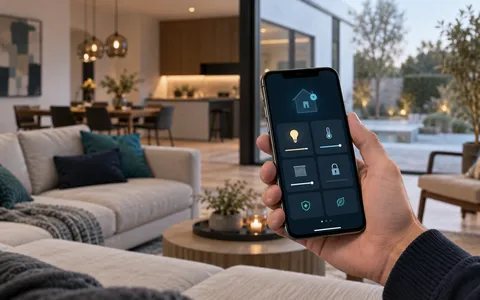 Pilotage de la maison connectée depuis un smartphone